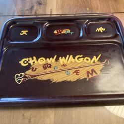 Vintage Western Ware Fiberglass Chow Wagon Serving Tray