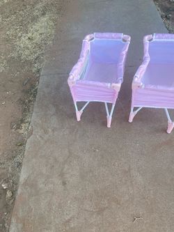 Pink Doll Play Cribs Set of 2
