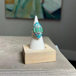 Amkha Turquoise Statement Ring