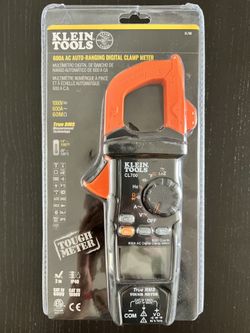 Klein Tools 600 Amp AC True RMS Auto-Ranging Digital Clamp Meter With Temp