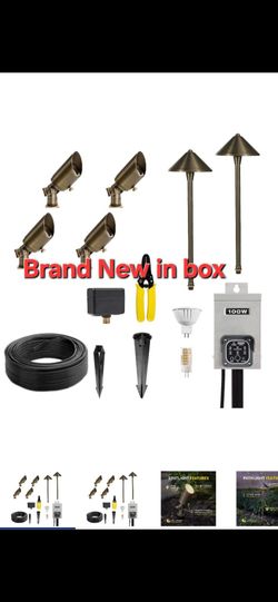 VOLT Outdoor Lighting 22-Watt Bronze LOW Voltage Hardwired LED Spot Light Kit