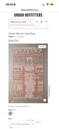 NuLoom Hermina Abstract 5x8 Jute Indoor Area Rug for Dining Room Rug Neutral Rug Living Room Rug Kitchen, Multicolor/Ivory