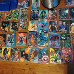 Bunch Of Marvel Cards Different Sets From 93-94 2000