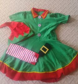 New. Elf Costume. Size 12