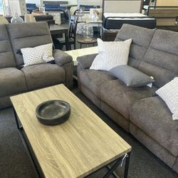 Sofa And Loveseat With Recliners 