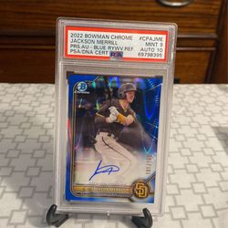 Jackson Merrill Bowman Sapphire Auto /150