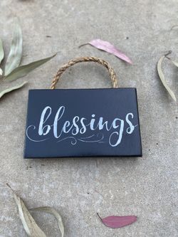 Blessings signs Black White on wood very farmhouse