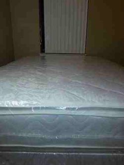 New Queen Thick Pillow Top Bed. Delivery Is Available 
