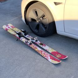 Salomon Skis LADY 161 cm with Rocker all mountain with Salomon Z10 ski bindings