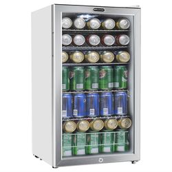 The Whynter 120-can stainless steel can fridge is the ideal choice for compact, efficient beverage display and cooling. Compact and powerful, this fri