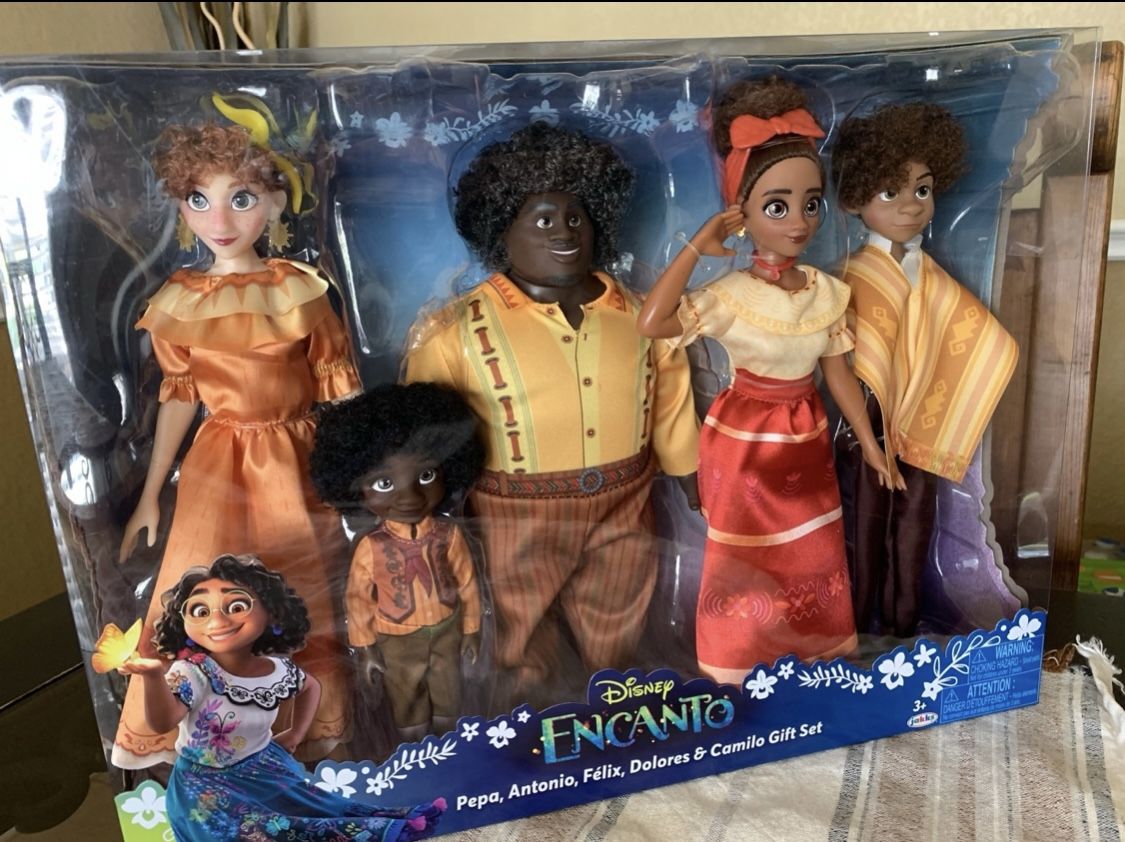 RARE NEW Disney Encanto Doll Set, Pepa Felix Delores Camilo Gift Set, 6 Piece Set
