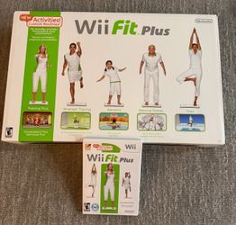 Nintendo Wii fit plus game and board