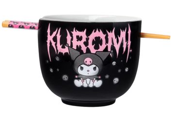 Silver Buffalo Sanrio Hello Kitty and Friends Kuromi Ceramic Ramen Noodle Rice Bowl