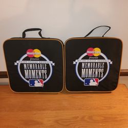 Two 2002 ALL-STAR GAME SEAT CUSHIONS MILWAUKEE BREWERS MLB Mastercard Nextel NEW