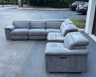 Sectional Couch/Sofa - Electric Recliners - Microfiber - Delivery Available 🚛