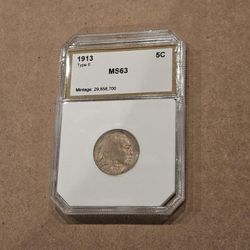 1913 BUFFALO NICKEL GRADED