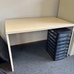 NEED GONE! Light Wood Desk