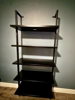 CB2 Stairway Black Metal Bookcases
