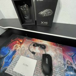 New EVGA X15 MMO Gaming Mouse, 8k, Wired, Black, Customizable, 16,000 DPI, 5 Profiles, 20 Buttons, Ergonomic 904-W1-15BK-KR
