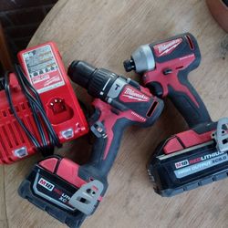 Milwaukee Impact And Hammer Drill Cordless Brand New