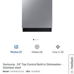 Brand New Samsung Dishwasher 