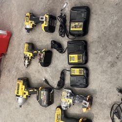 Drills And Impacts Dewalt Craftsman Milwaukee Chargers, And Makita