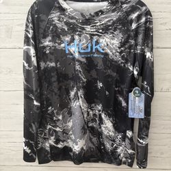 HUK Pursuit Mossy Oak Long Sleeve Shirt Size Youth XL NWT