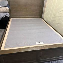 Queen Size Bed Frame With Box Spring Optional