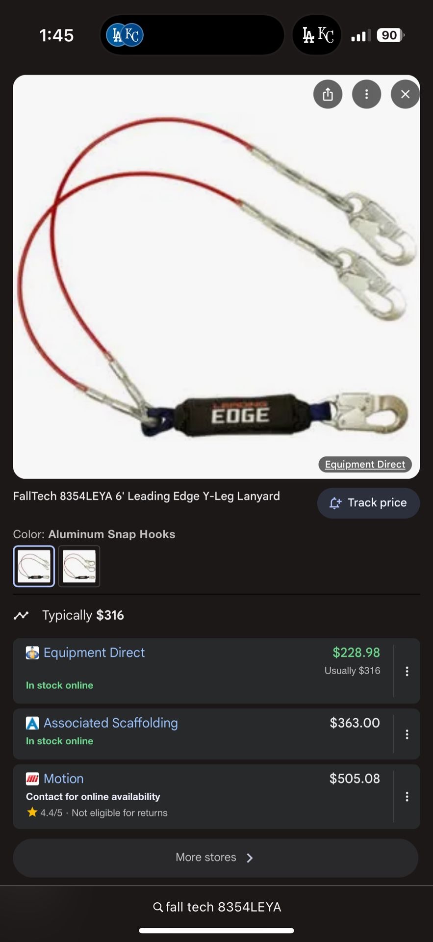 Fall Tech Wire Lanyard