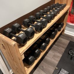 5 Lbs To 50 Lbs Dumbbell Set And Rack