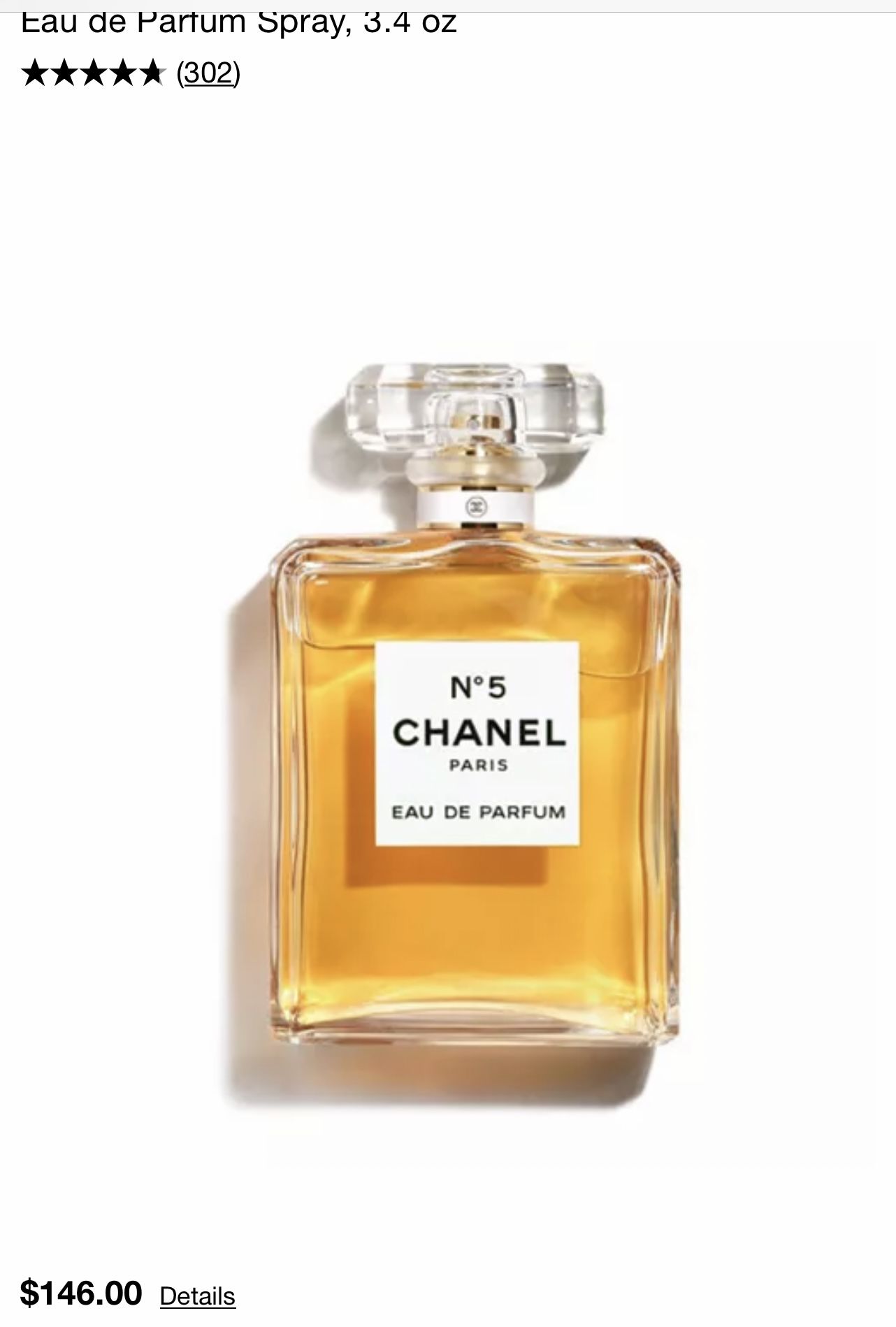 Chanel No. 5 Eau De Parfum for Women, 3.4 Oz., Brand New, Authentic 