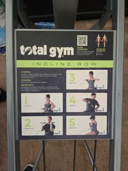 Total Gym Incline Row Machine Excersize Eauipment