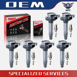 6 New Ignition Coils N Spark Plugs