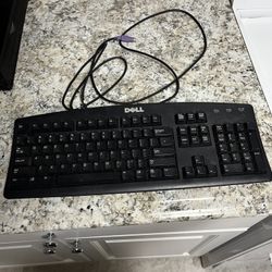 Black Dell PS2 Wired Keyboard Model SK-8110