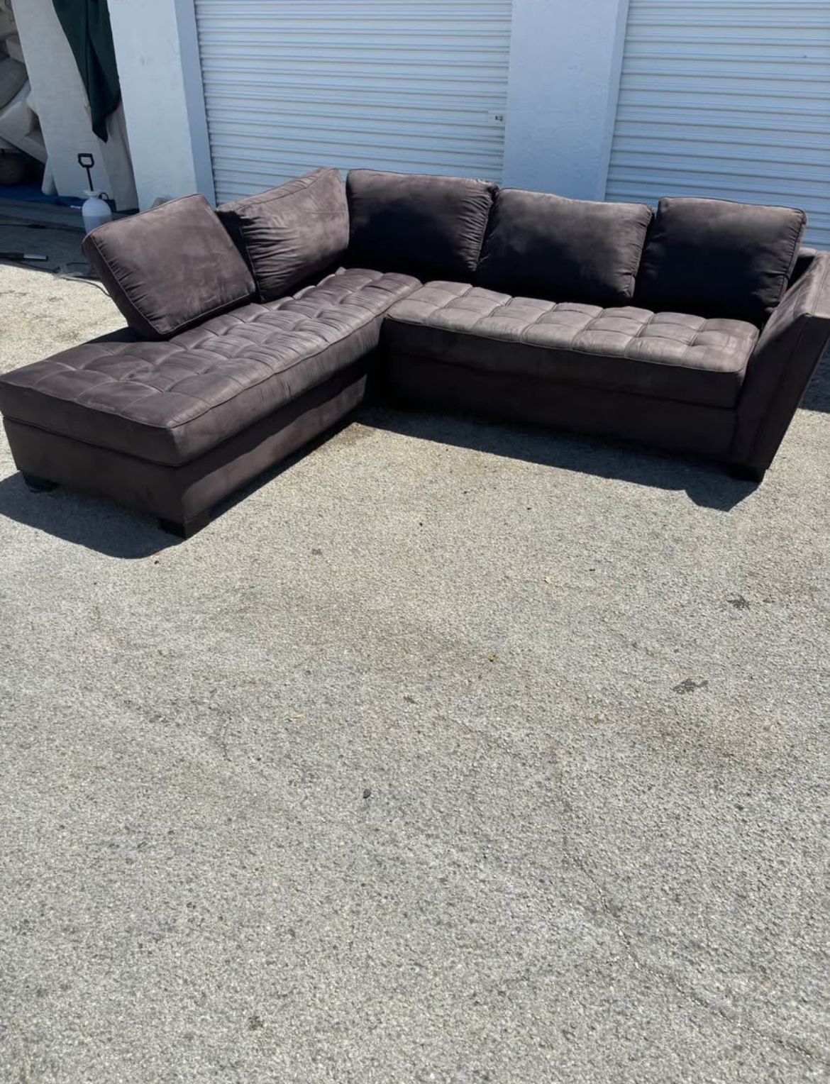 Dark Grey L Shape Sectional