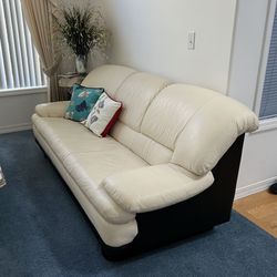 Sofa & Love Seat & Chair & Ottoman ,leather Made In Italian 