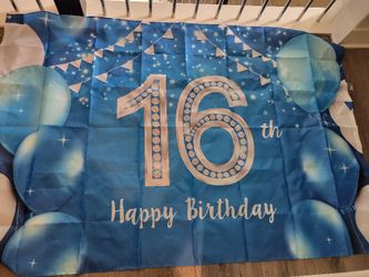 16th Birthday Banner