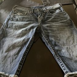 True Religion mens Jean Shorts Size 29