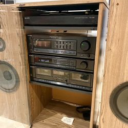 1980’s Sony Sound System: Amp, Turntable, Cassette,Tuner, Speakers 🔊 
