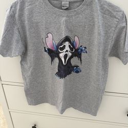 Stitch Ghost Face Tee Youth Size L