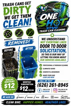 Trash Can Washing