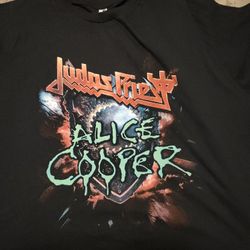 Judas Priest/ Alice Cooper 2025 Tour Shirts 