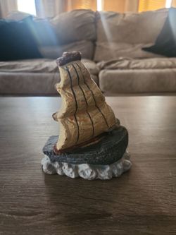 Resin Sailing Ship Figurine