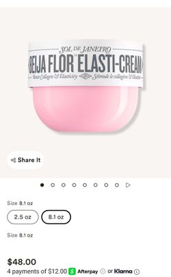 Sol de Janeiro Beija Flor Elasti-Cream 8.1 oz NEW $25