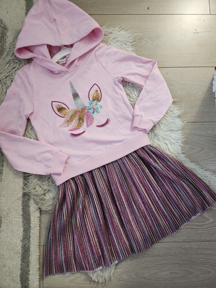 New Unicorn Dress, 7Y, $23