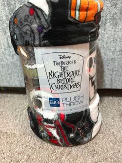 Disney Nightmare Before Christmas Plush Throw Blanket
