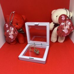 10K Gold Diamond Heart Necklace, 10K Yellow Gold Heart Pendant Chain Necklace 