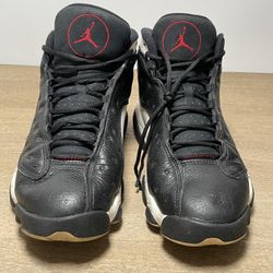 Nike Air Jordan 13 Retro Black White Red Mens Sneakers US 9.5