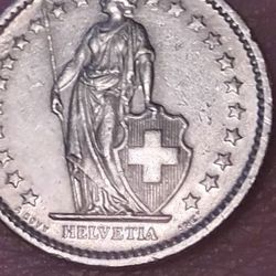 1974 Switzerland 2 Franc