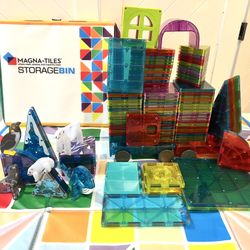 MAGNA-TILES Metropolis & Arctic Sets + Storage Bin